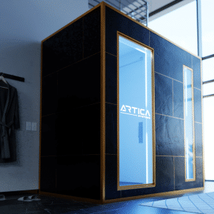 Ethos Dual Cryotherapy Chamber 3d Dark Slate Right Side
